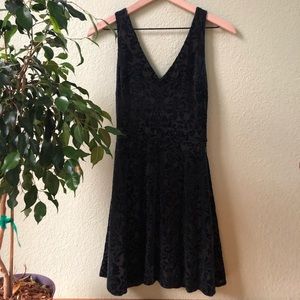 Green velvet dress